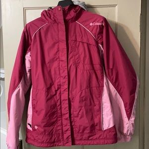Columbia fleece lined coat